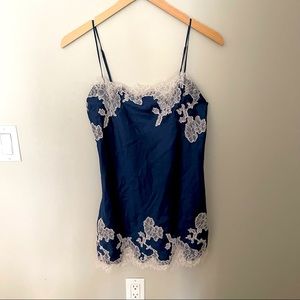 Navy lace slip Victoria’s Secret